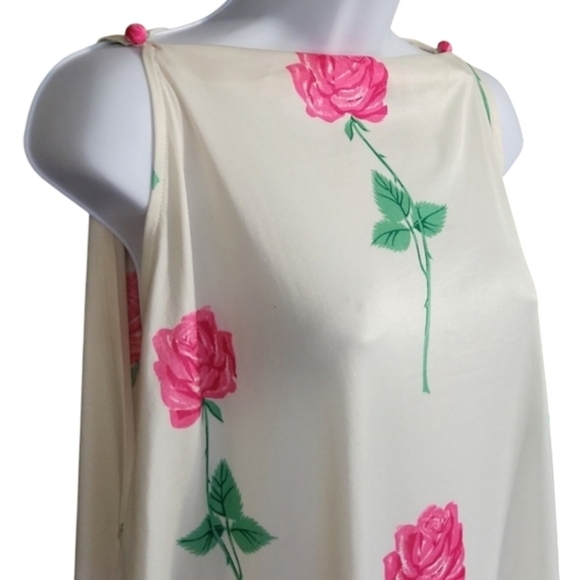 Estevez Resortwear Handkerchief Floral Dress Swim Cover - Picture 3 of 5